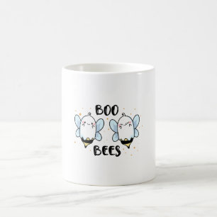 Söta spökboo-binar - Rolig Halloween på vit Kaffemugg
