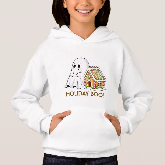 Söta spöken & julgodis hus barn t shirt (Framsida)