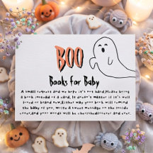 Söta spöken små Boo Baby Shower Böcker för Bebis