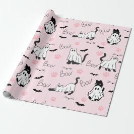 Söta spökkatten Halloween Presentpapper