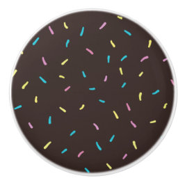 Söta sprinkler Keramiska knoppar (Chocolate Brown)