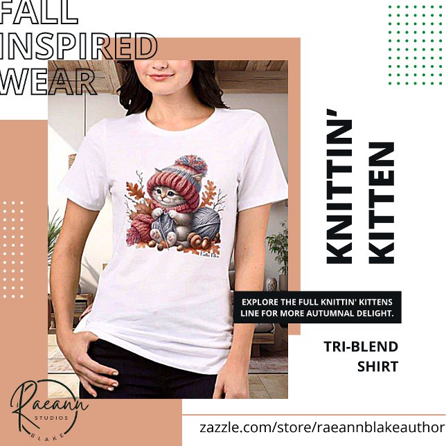Söta stickande kattungar t shirt (Skapare uppladdad)