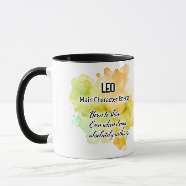 Söta stjärntecken egenskaper/ Lejonet omslag  Mugg (Vänster)