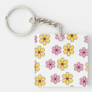 Söta stora blommor mönster