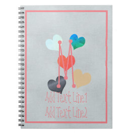 Söta stora hjärtans hantverksprojekt för bebisar o anteckningsbok