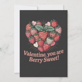 Söta Strawberry Barn Valentinsdag Tack Kort