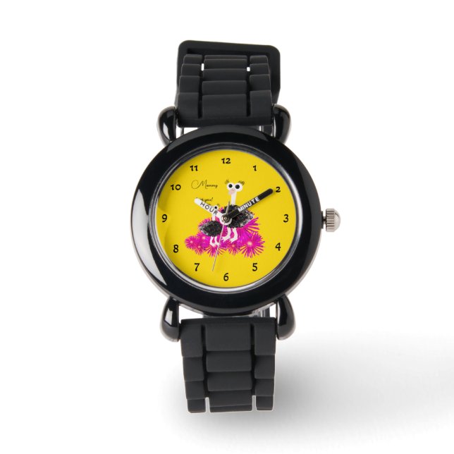 Söta strutsar  armbandsur (Framsida)