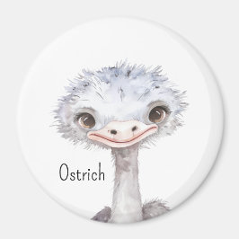 Söta strutsdjur magnet