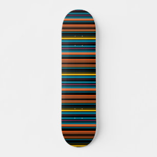 Söta svarta blåa ränder mini skateboard bräda 18,5 cm