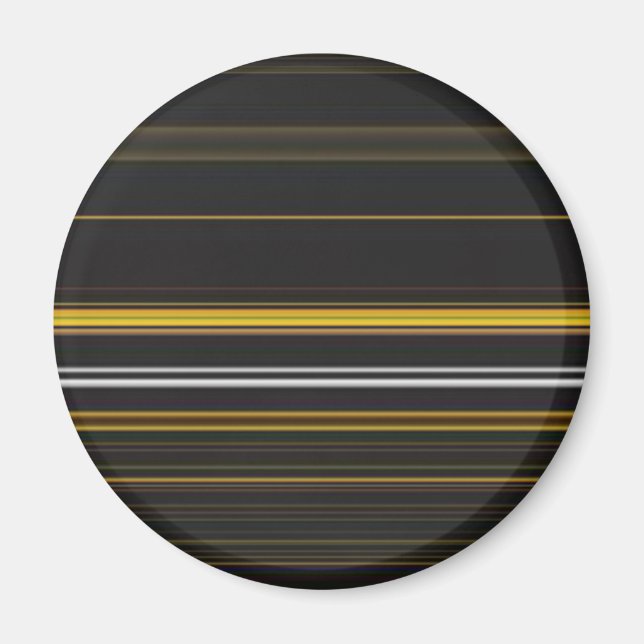 Söta svarta gula ränder magnet (Framsidan)