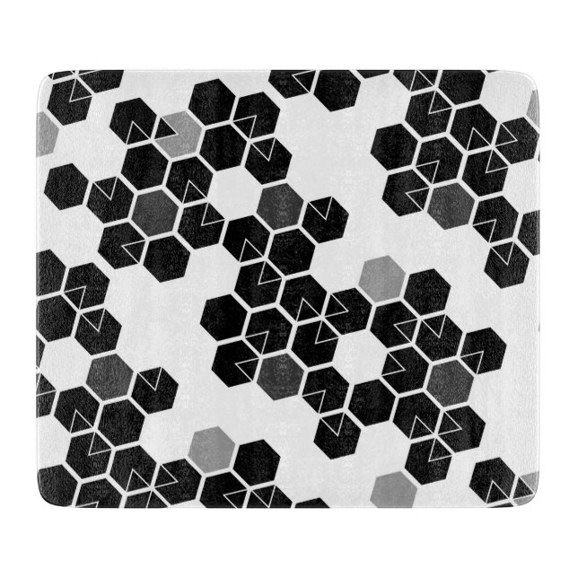 Söta svarta vita hex-data-mönster (Framsidan)