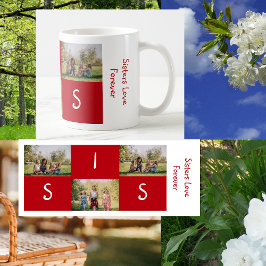 Söta systrar älskar för evigt SIS 3 anpassade foto Kaffemugg