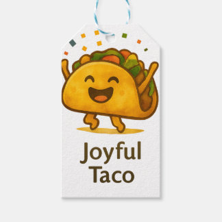 Söta Taco Fiesta Födelsedagspresentetiketter | Fes Presentetikett