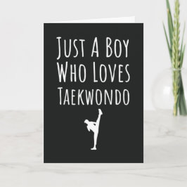 Söta Taekwondo-kort för småpojkar Kidz TKD Fight Kort