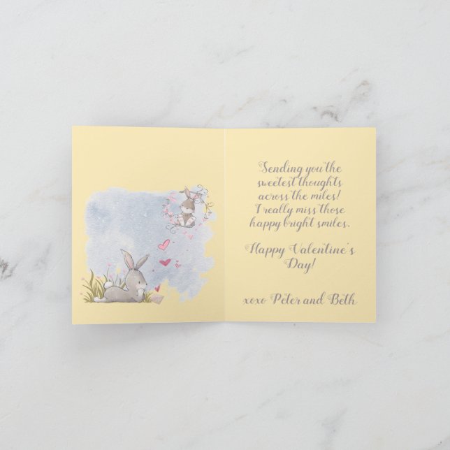 Söta tankar om dig helgkort (Inuti)