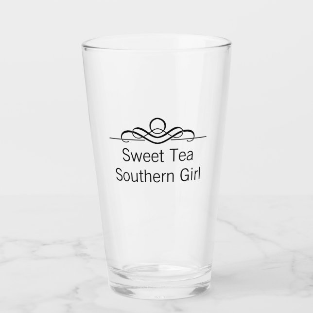 Söta Tea Southern Girl Glass Tumbler Glaskopp (Framsida)