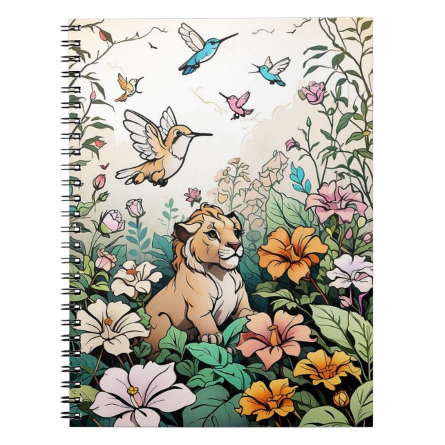 Söta Tecknade Djur Barn Anteckningsbok | Rolig Til (Framsidan)