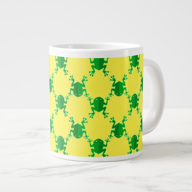 Söta Tecknade Grodor Jumbo Mugg (Framsida höger)