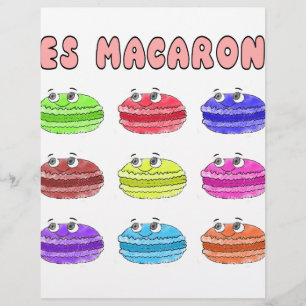 Söta Tecknade Macarons