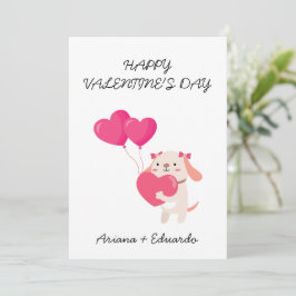 Söta Teddy Alla hjärtans dag tackkort Tack Kort