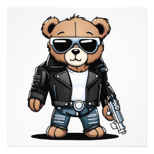 Söta Teddy-memrar Fototryck