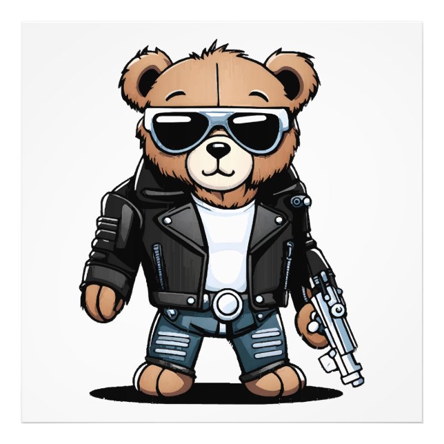 Söta Teddy-memrar Fototryck (Framsidan)