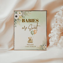 Söta Teddybjörn Babies Är Söta Efterrätt