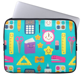 Söta tillbaka till skolan Kawaii klassrumsartiklar Laptop Fodral