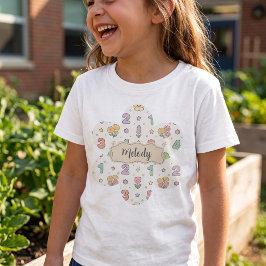 Söta Tillbaka till Skolan Nummer Mönster T Shirt
