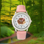 Söta tjejer hedgehog add namn armbandsur<br><div class="desc">Söta tjejer hedgehog add namn Watch</div>