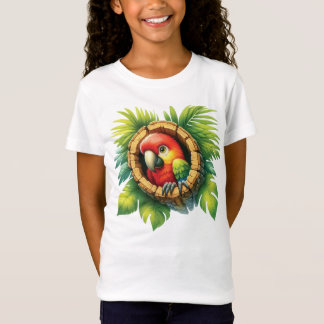 Söta tjejer papegoja älskare t shirt