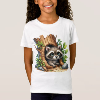 Söta tjejer tvättbjörnsälskare t shirt