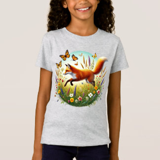 Söta tjejfox älskare t shirt