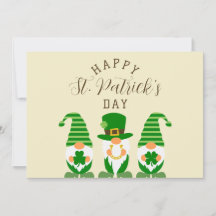 Söta Tomtar Gröna Glad St Patrick’s Day Modern