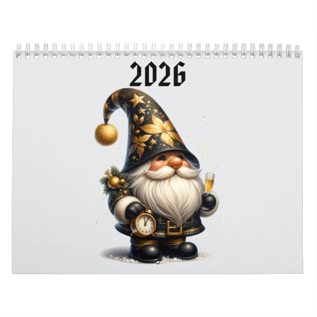 söta tomtar  kalender (Omslag)