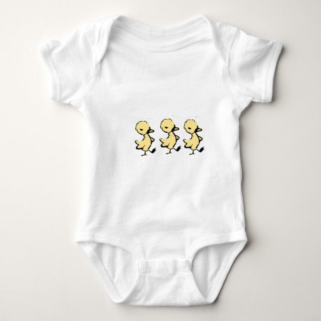 Söta Tre Ankungar T Shirt (Framsida)