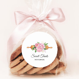 Söta Treats Bakery Runt Klistermärke