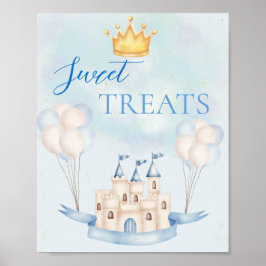 Söta Treats FairyTale Castle Krona Balloon Party Poster