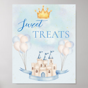 Söta Treats FairyTale Castle Krona Balloon Party Poster