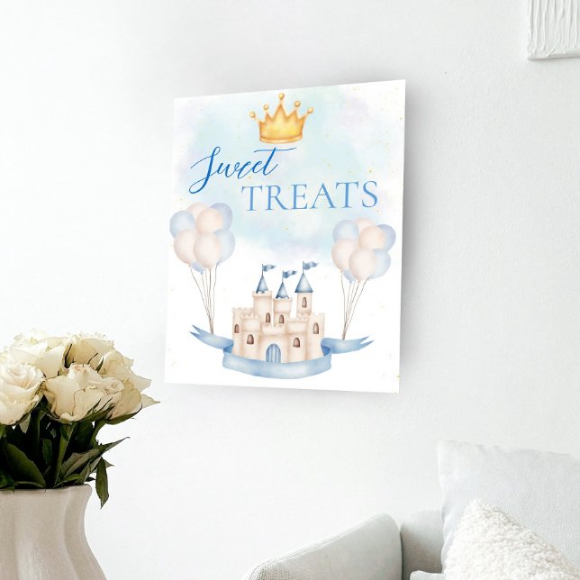 Söta Treats FairyTale Castle Krona Balloon Party Poster (Skapare uppladdad)