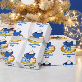 Söta Treats i Anpassadet Hanukkah Namn Presentpapper
