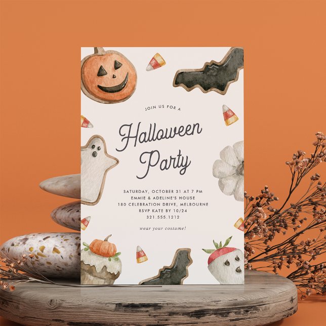 Söta Treats Kids Halloween fest Inbjudningar (Skapare uppladdad)