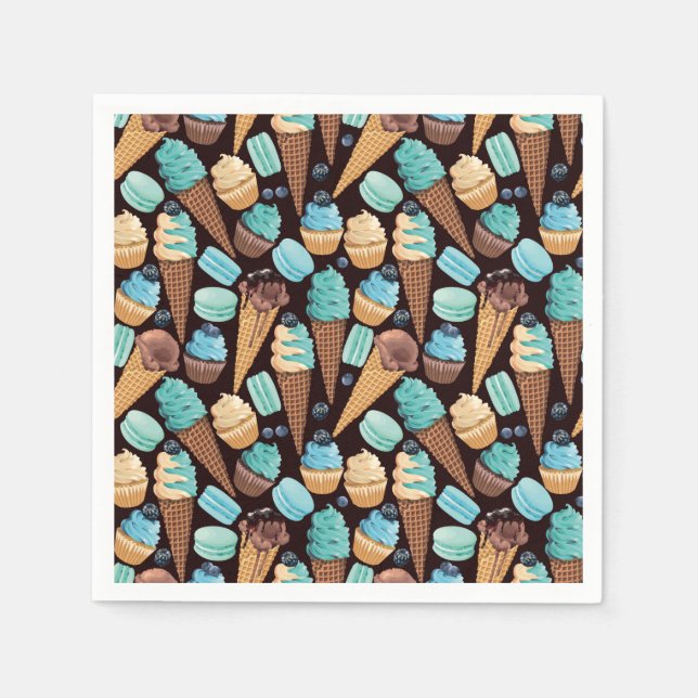 Söta Treats Napkins Pappersservett (Framsidan)