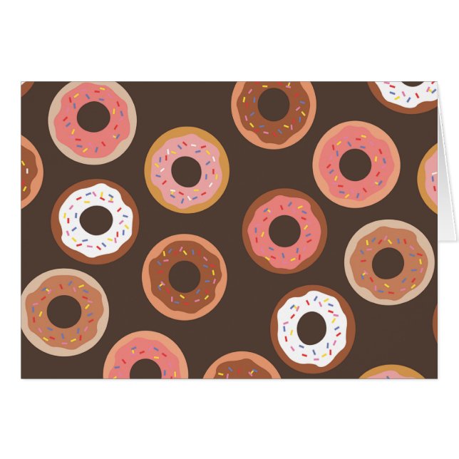 Söta Treats Party Hälsningskort (Framsidan Horizontal)