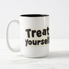 Söta Treats Sticker Två-Tonad Mugg