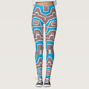 Söta trendiga flerfärgade "Ratti_Creative_Arts" Le Leggings