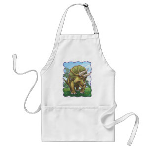 Söta Triceratops konst gåvor & accessoarer Förkläde