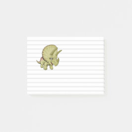 Söta Triceratops Post-it-lappar Post-it Block