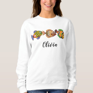 Söta tropiska fiskar t shirt
