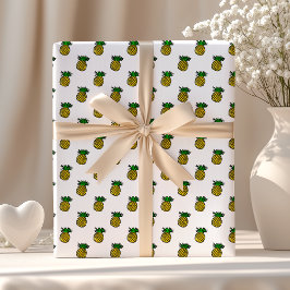 Söta tropiska sommarfrukter Ananas Mönster Presentpapper